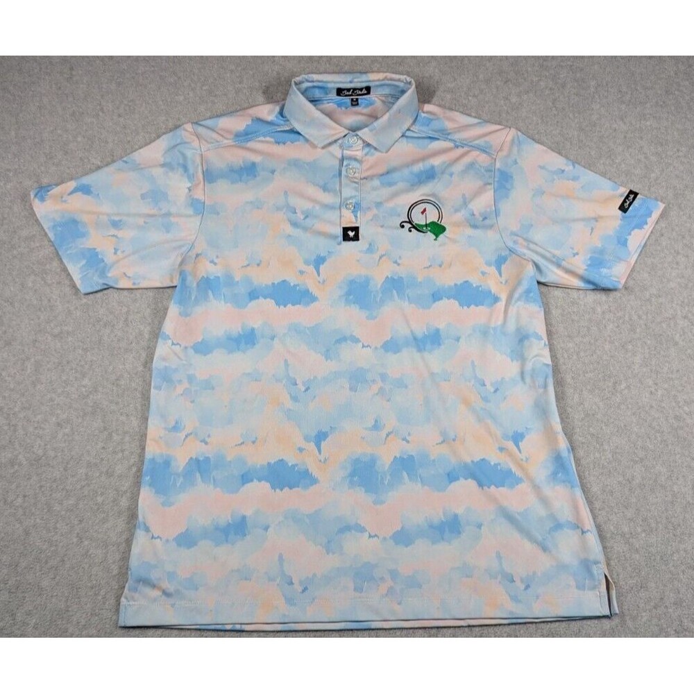 Bad‎ Birdie Men Shirt Medium Cotton Candy Watercolor Athletic Logo Performance